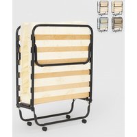 Klappbett mit Matratze und Mikrofaserlatten 80x180cm Apollo - Beige von LLB LIVING LIFE BED