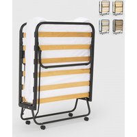 Klappbett mit Matratze und Mikrofaserlatten 80x190cm Demetra - Weiß Klappbett mit Matratze und Mikrofaserlatten 80x190cm Demetra - Weiß von LLB LIVING LIFE BED