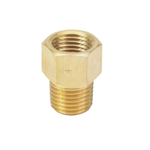 1/4" NPT Male x 1/4" BSPP Female Brass Pipe Fitting Connector Adapter For Pressure Gauge LLBOGRGGN von LLBOGRGGN