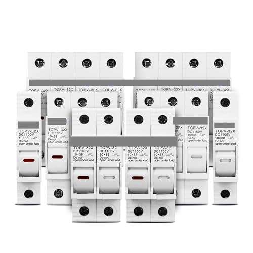1PC 3P WITH LED 1100V DC Fuse Holder 10 * 38mm TOPV-32X LLBOGRGGN(4P Without LED) von LLBOGRGGN
