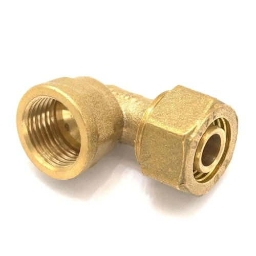 Fit PEX-AL-PEX Tube I.DxO.D 20x25mm - 3/4" BSP Female Elbow Brass Pipe Fitting LLBOGRGGN von LLBOGRGGN