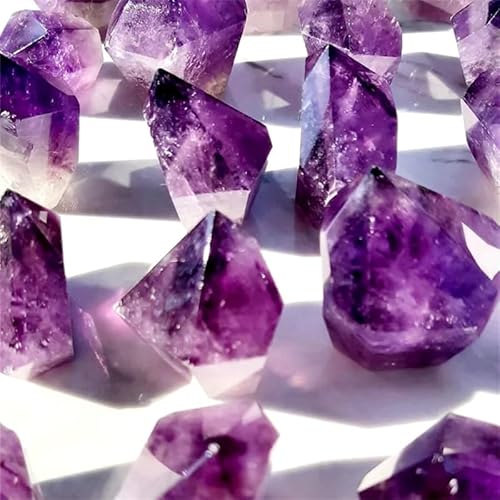 LLBOGRGGN 1pc 100-160g Stunning Clear Amethyst Freeform Classic Style Irregular Purple Stone Form for Beading LLBOGRGGN 1pc 100-160g Stunning Clear Amethyst Freeform Classic Style Irregular Purple Stone Form for Beading von LLBOGRGGN
