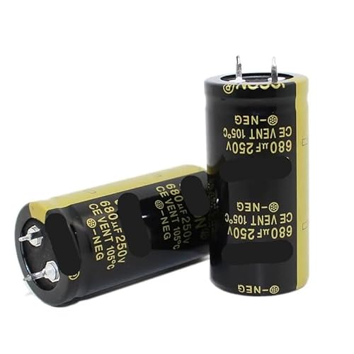 LLBOGRGGN 1pc 250680UF Low high Frequency Aluminum electrolytic Capacitor 25X50MM von LLBOGRGGN