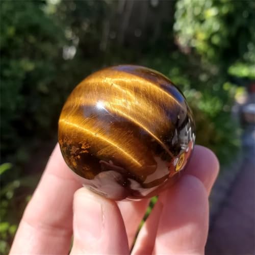 LLBOGRGGN 1pc 4-5cm AAAAA Yellow Blue Tiger Eye Round for Stone Making DIY, Ideal for Office Decor & Festive Gifts LLBOGRGGN 1pc 4-5cm AAAAA Yellow Blue Tiger Eye Round for Stone Making DIY, Ideal for Office Decor & Festive Gifts von LLBOGRGGN