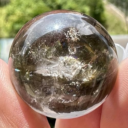 LLBOGRGGN 1pc 6.5-7cm Smoky Quartz Crystal Ball Clear Brown Sphere Small Orb LLBOGRGGN 1pc 6.5-7cm Smoky Quartz Crystal Ball Clear Brown Sphere Small Orb von LLBOGRGGN