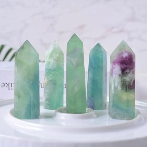 LLBOGRGGN 1pc 7-8cm Feather Fluorite Point Tower for Collectibles and Educational Use Table Accessory LLBOGRGGN 1pc 7-8cm Feather Fluorite Point Tower for Collectibles and Educational Use Table Accessory von LLBOGRGGN