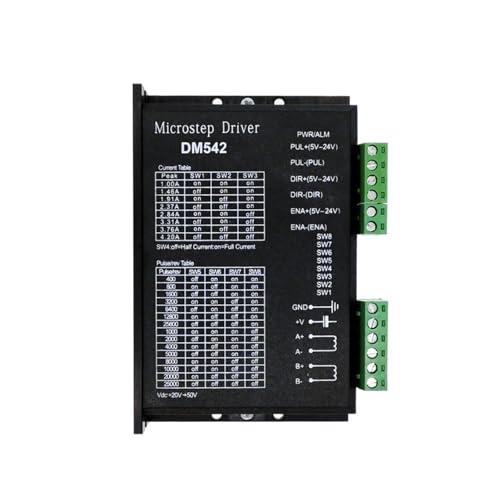 LLBOGRGGN DM542 microstep Electronic Starter Nema17 Nema23 Stepper Electronic Starter Driver cintroller brushless DC Electronic Starter Shell for 42 57 Stepper Electronic Starter LLBOGRGGN DM542 microstep Electronic Starter Nema17 Nema23 Stepper Electronic Starter Driver cintroller brushless DC Electronic Starter Shell for 42 57 Stepper Electronic Starter von LLBOGRGGN