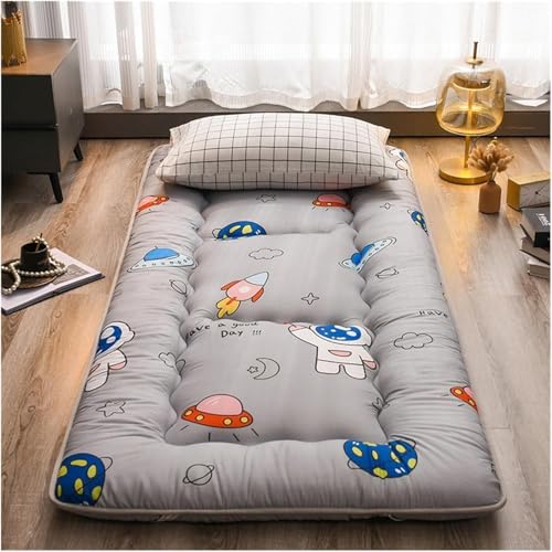 LLCDZR Einzel-/Doppelmatratze Aus Japanischem Futon, Klappbett, Tragbare Campingmatratze AA,Single(90x200cm) von LLCDZR