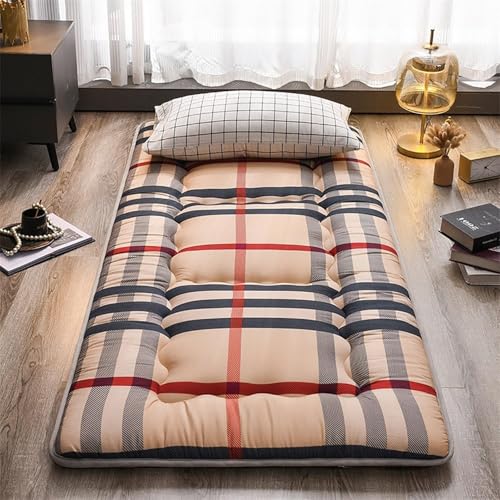 LLCDZR Einzel-/Doppelmatratze Aus Japanischem Futon, Klappbett, Tragbare Campingmatratze BB,Single(90x200cm) von LLCDZR