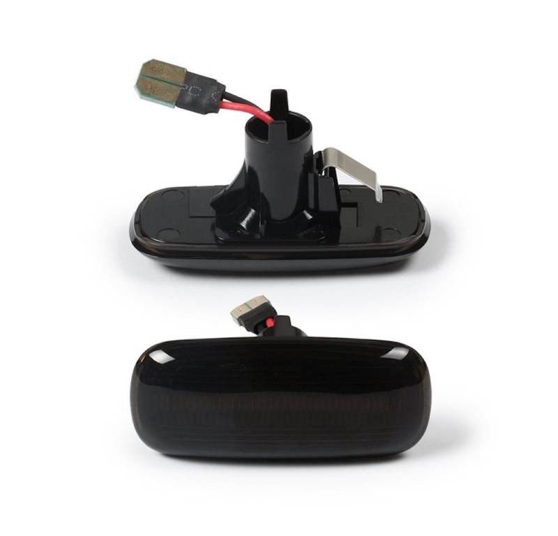 LLCTOOLS Blinker LED SEITENBLINKER für A3 8P, A4 B6 B7 & Cabrio, A6 C6 4F, SCHWARZ, LED fest integriert von LLCTOOLS