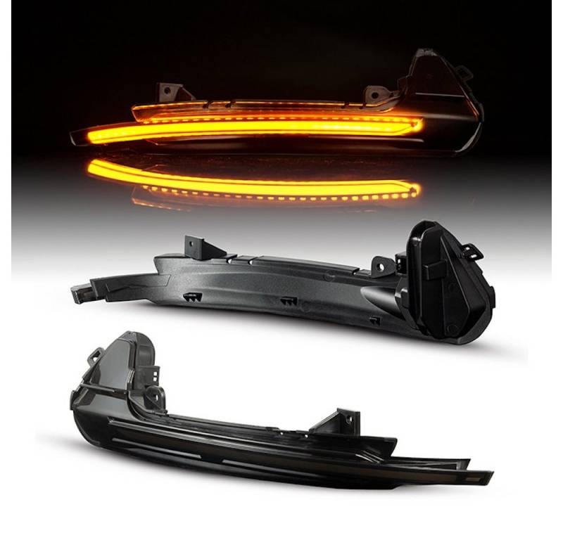 LLCTOOLS Blinker LED Spiegel Blinker Aussenspiegel Smoke für Audi A6 (C7 4G) 11-18 von LLCTOOLS