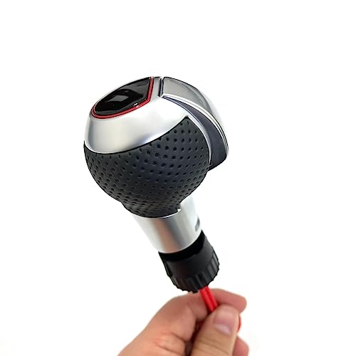 Auto Schaltknauf Schalthebel Griff Kopf Kompatibel mit Audi A3 S3 RS3 Q5 S6 RS6 A4 A5 A7 A6 Kompatibel mit Golf 7 7.5 GTI (Farbe: RS) von LLDDSS