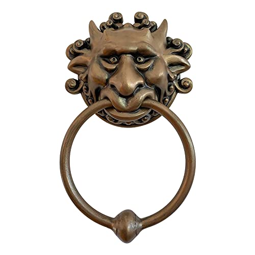 LLDDSS Türklopfer Antique Retro Design Türklopfer Dekorativer Labyrinth DoorKnocker Wandkunst Dekorativer Harz Handwerk Drop Ring Türhänger Pull (Color : B) von LLDDSS