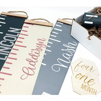 Personalisierte Wachstumstabelle Stoff Messtabelle Neues Baby Geschenk von LLDgiftsByLaurenLash