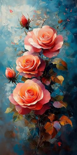 Roses Diamond Painting Erwachsene Groß 70x140cm, 5D Diamond Painting Pflanze , DIY Runden Steine Kristall Kunst Basteln Set Erwachsene Anfänger Set, Entspannung und Zimmer Wanddeko, Geschenke 7KX5-0T Roses Diamond Painting Erwachsene Groß 70x140cm, 5D Diamond Painting Pflanze , DIY Runden Steine Kristall Kunst Basteln Set Erwachsene Anfänger Set, Entspannung und Zimmer Wanddeko, Geschenke 7KX5-0T von LLEDAOZN