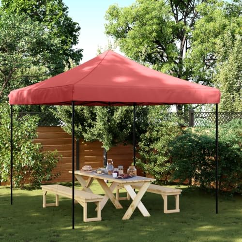 Faltbares Partyzelt Pop-Up Burgund 292x292x315cm von LLEZKBR