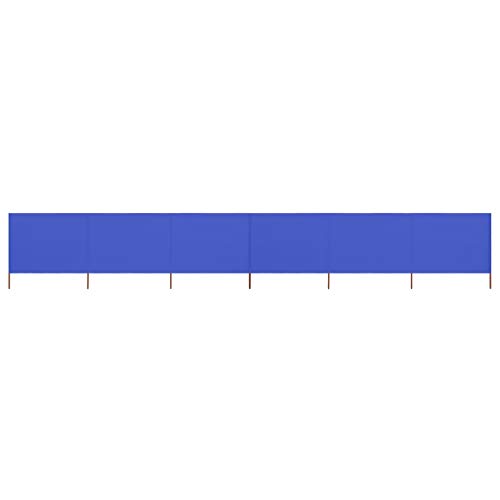 LLEZKBR 6 Paneele Windschutz Stoff 800x80cm azurblau LLEZKBR 6 Paneele Windschutz Stoff 800x80cm azurblau von LLEZKBR