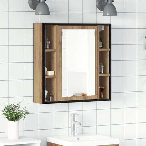 LLEZKBR Badspiegelschrank Artisan Eiche 60x16x60cm Holzwerkstoff LLEZKBR Badspiegelschrank Artisan Eiche 60x16x60cm Holzwerkstoff von LLEZKBR