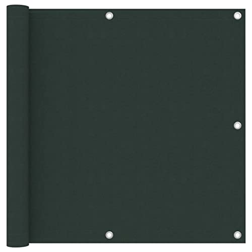 LLEZKBR Balkonsichtschutz dunkelgrün 90x600cm Oxford Stoff von LLEZKBR