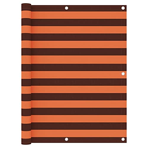 LLEZKBR Balkonsichtschutz orange und braun 120x600cm Oxford Stoff LLEZKBR Balkonsichtschutz orange und braun 120x600cm Oxford Stoff von LLEZKBR