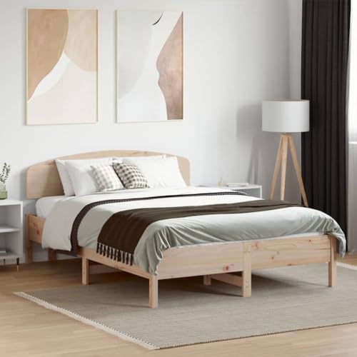 LLEZKBR Betten & Zubehör - Betten & Bettrahmen - Bettgestell ohne Matratze 140x190 cm Massivholz Kiefer LLEZKBR Betten & Zubehör - Betten & Bettrahmen - Bettgestell ohne Matratze 140x190 cm Massivholz Kiefer von LLEZKBR