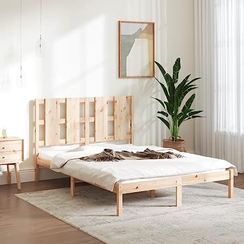 LLEZKBR Betten & Zubehör - Betten & Bettrahmen - Bettgestell ohne Matratze 140x200 cm Massivholz Kiefer LLEZKBR Betten & Zubehör - Betten & Bettrahmen - Bettgestell ohne Matratze 140x200 cm Massivholz Kiefer von LLEZKBR