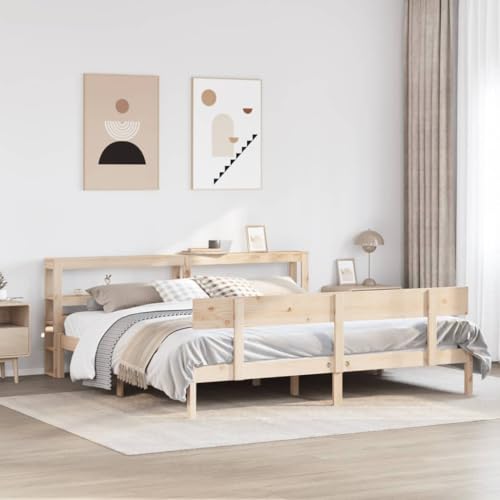 LLEZKBR Betten & Zubehör-Betten & Bettrahmen Bettgestell ohne Matratze 180x200 cm Super King Massivholz Kiefer LLEZKBR Betten & Zubehör-Betten & Bettrahmen Bettgestell ohne Matratze 180x200 cm Super King Massivholz Kiefer von LLEZKBR