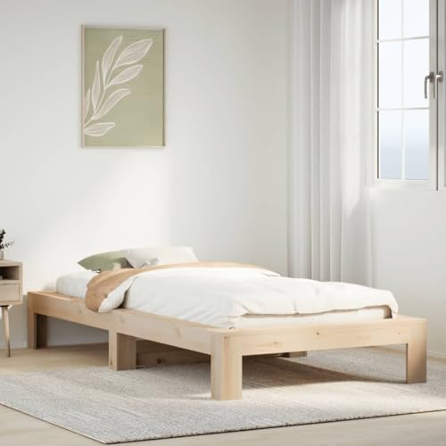 LLEZKBR Betten & Zubehör - Betten & Bettrahmen - Bettgestell ohne Matratze 90x200 cm Massivholz Kiefer LLEZKBR Betten & Zubehör - Betten & Bettrahmen - Bettgestell ohne Matratze 90x200 cm Massivholz Kiefer von LLEZKBR