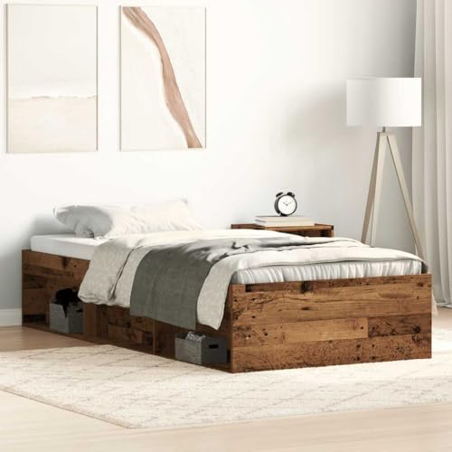 LLEZKBR Betten & Zubehör - Betten & Bettrahmen - Bettgestell ohne Matratze Altes Holz 75x190 cm Holzwerkstoff LLEZKBR Betten & Zubehör - Betten & Bettrahmen - Bettgestell ohne Matratze Altes Holz 75x190 cm Holzwerkstoff von LLEZKBR