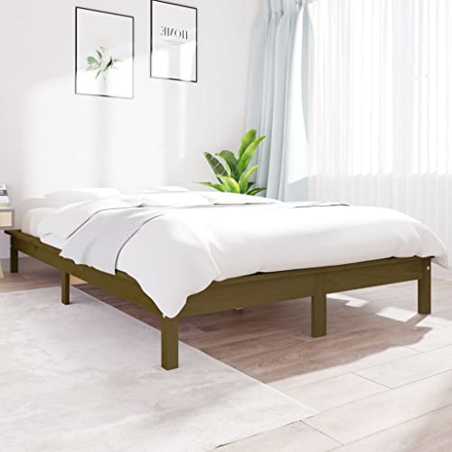 LLEZKBR Betten & Zubehör - Betten & Bettrahmen - Bettgestell ohne Matratze Braun Doppel Massivholz LLEZKBR Betten & Zubehör - Betten & Bettrahmen - Bettgestell ohne Matratze Braun Doppel Massivholz von LLEZKBR