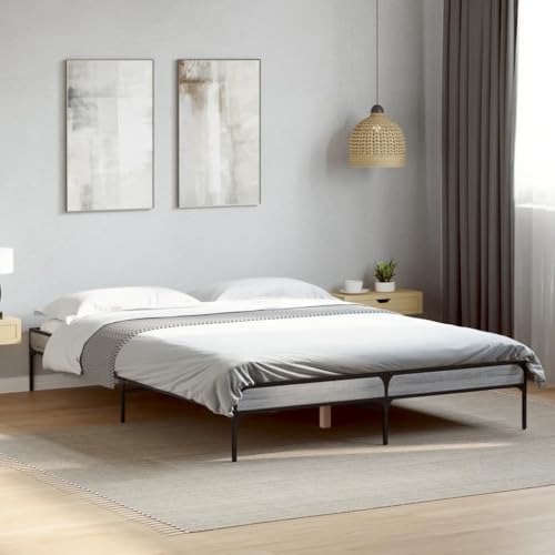 LLEZKBR Betten & Zubehör-Betten & Bettrahmen Bettgestell ohne Matratze Grau Sonoma 120x190 cm Kleines Doppelbett LLEZKBR Betten & Zubehör-Betten & Bettrahmen Bettgestell ohne Matratze Grau Sonoma 120x190 cm Kleines Doppelbett von LLEZKBR