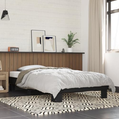 LLEZKBR Betten & Zubehör - Betten & Bettrahmen - Bettgestell ohne Matratze schwarz 75x190 cm kleines Einzelbett LLEZKBR Betten & Zubehör - Betten & Bettrahmen - Bettgestell ohne Matratze schwarz 75x190 cm kleines Einzelbett von LLEZKBR