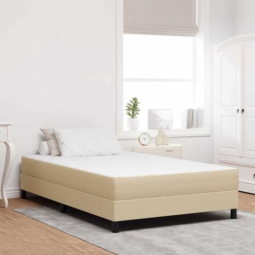 LLEZKBR Betten & Zubehör - Betten & Bettrahmen - Bettmatratze mit Matratze Grün 120 x 200 cm Stoff von LLEZKBR