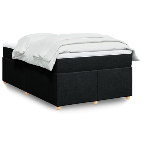 LLEZKBR Betten & Zubehör-Betten & Bettrahmen - Boxspringbett mit Matratze Schwarz 120x200 cm Stoff LLEZKBR Betten & Zubehör-Betten & Bettrahmen - Boxspringbett mit Matratze Schwarz 120x200 cm Stoff von LLEZKBR