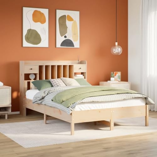 LLEZKBR Betten & Zubehör - Betten & Bettrahmen - Bücherregal Bett ohne Matratze 140x200 cm Massivholz Kiefer LLEZKBR Betten & Zubehör - Betten & Bettrahmen - Bücherregal Bett ohne Matratze 140x200 cm Massivholz Kiefer von LLEZKBR