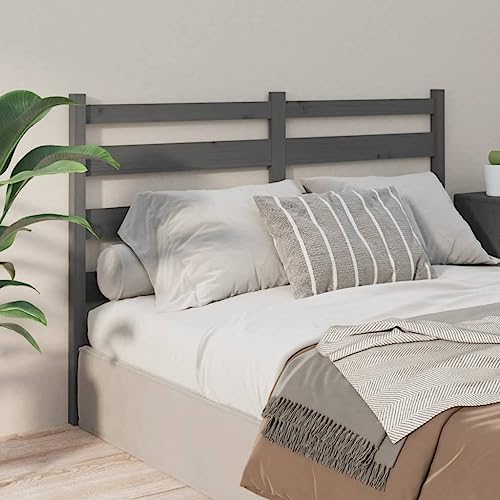 LLEZKBR Betten & Zubehör-Kopfteile & Fußteile-Bett Kopfteil Grau 166x4x100 cm Massivholz Kiefer LLEZKBR Betten & Zubehör-Kopfteile & Fußteile-Bett Kopfteil Grau 166x4x100 cm Massivholz Kiefer von LLEZKBR