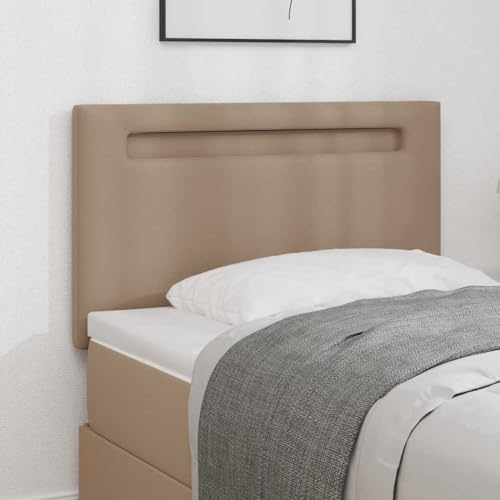 LLEZKBR Betten & Zubehör-Kopfteile & Fußteile-Kopfteil Wandmontage mit Kopfteil Cappuccino 100 cm PVC von LLEZKBR
