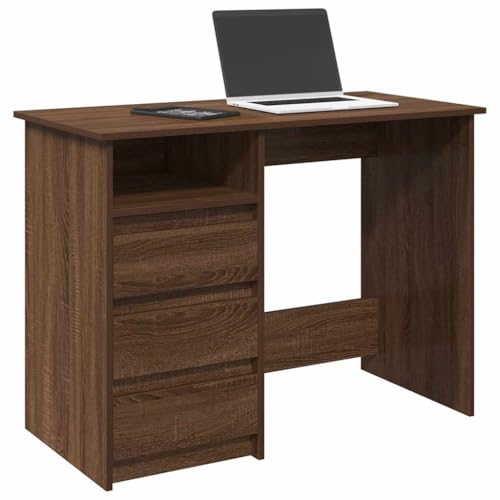 LLEZKBR Büroschreibtisch-Schreibtisch, braunes Eiche, 102 x 50 x 75 cm, Holzwerkstoff LLEZKBR Büroschreibtisch-Schreibtisch, braunes Eiche, 102 x 50 x 75 cm, Holzwerkstoff von LLEZKBR