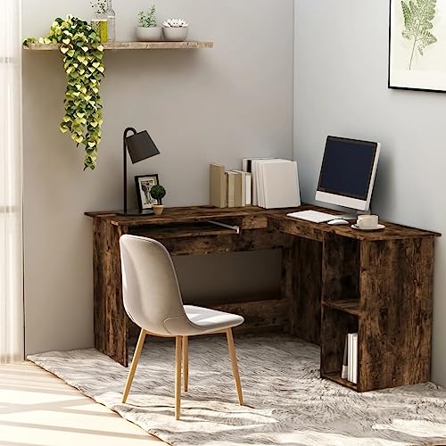 LLEZKBR Büroschreibtische-Eckschreibtisch, Raucheiche, 120 x 140 x 75 cm, Holzwerkstoff LLEZKBR Büroschreibtische-Eckschreibtisch, Raucheiche, 120 x 140 x 75 cm, Holzwerkstoff von LLEZKBR