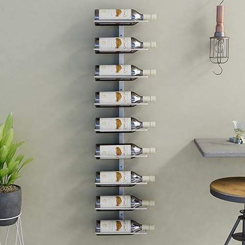 LLEZKBR Cabinets & Storage Weinregale Wandregal für 9 Flaschen Weißeisen LLEZKBR Cabinets & Storage Weinregale Wandregal für 9 Flaschen Weißeisen von LLEZKBR