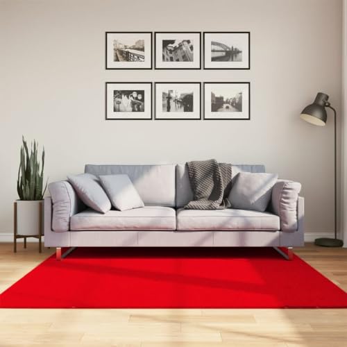 LLEZKBR Decor-Rugs-Rug HUARTE Kurzflor weich und waschbar rot 160x160 cm LLEZKBR Decor-Rugs-Rug HUARTE Kurzflor weich und waschbar rot 160x160 cm von LLEZKBR