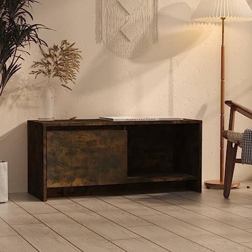 LLEZKBR Entertainment Centers & TV-Stände-TV-Schrank Räuchereiche 90x35x40 cm Holzwerkstoff von LLEZKBR