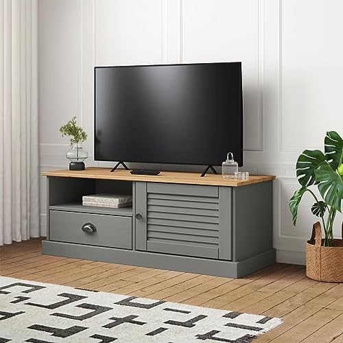 LLEZKBR Entertainment Centers & TV-Stände-TV-Schrank VIGO Grau 106x40x40 cm Massivholz Kiefer LLEZKBR Entertainment Centers & TV-Stände-TV-Schrank VIGO Grau 106x40x40 cm Massivholz Kiefer von LLEZKBR