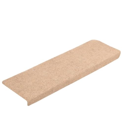 LLEZKBR Haus & Garten, Haushaltsbedarf, Treppenstufen, Stufenmatten, selbstklebend, 20 Stück, cremefarben, 65 x 21 x 4 cm von LLEZKBR