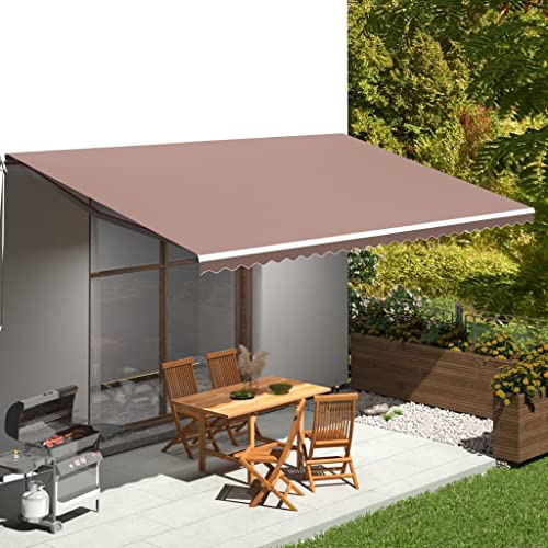 LLEZKBR Haus & Garten, Rasen & Garten, Outdoor-Wohnen, Fenster- und Türmarkisen, Ersatzstoff für Markise, braun, 6 x 3,5 m LLEZKBR Haus & Garten, Rasen & Garten, Outdoor-Wohnen, Fenster- und Türmarkisen, Ersatzstoff für Markise, braun, 6 x 3,5 m von LLEZKBR