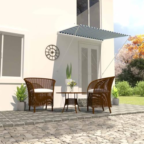 LLEZKBR Haus und Garten, Rasen und Garten, Outdoor-Wohnen, Fenster- und Türmarkisen, einziehbare Markise, 200 x 150 cm, Blau und Weiß LLEZKBR Haus und Garten, Rasen und Garten, Outdoor-Wohnen, Fenster- und Türmarkisen, einziehbare Markise, 200 x 150 cm, Blau und Weiß von LLEZKBR