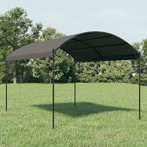 LLEZKBR Haus und Garten, Rasen und Garten, Outdoor-Wohnen, Strukturen im Freien, Vordächer und Pavillons, Sonnenschutz, 3 x 4 m, Anthrazit von LLEZKBR