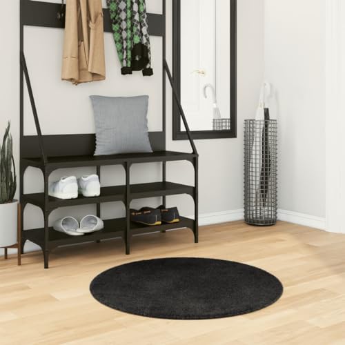 LLEZKBR Huarte Teppich für Haus und Garten, Dekoration, Kurzflor, weich und waschbar, Schwarz, 80 cm LLEZKBR Huarte Teppich für Haus und Garten, Dekoration, Kurzflor, weich und waschbar, Schwarz, 80 cm von LLEZKBR