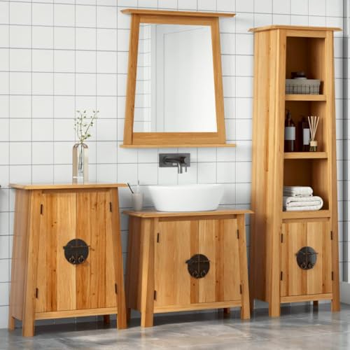 LLEZKBR Möbelsets-Badmöbel-Sets-4-teiliges Badmöbel-Set Massivholz Kiefer LLEZKBR Möbelsets-Badmöbel-Sets-4-teiliges Badmöbel-Set Massivholz Kiefer von LLEZKBR