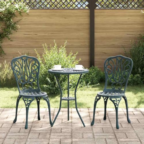 LLEZKBR Outdoor-Möbel-Gartenmöbel-Sets-Garten-Bistro-Set 3-tlg grün Aluminium LLEZKBR Outdoor-Möbel-Gartenmöbel-Sets-Garten-Bistro-Set 3-tlg grün Aluminium von LLEZKBR